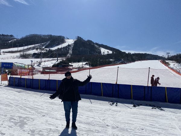 Curtindo o inverno em grande estilo no Resort Alpensia em Pyeongchang